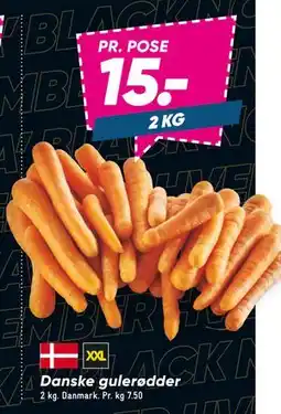Bilka Danske gulerødder, DKK 15 tilbud