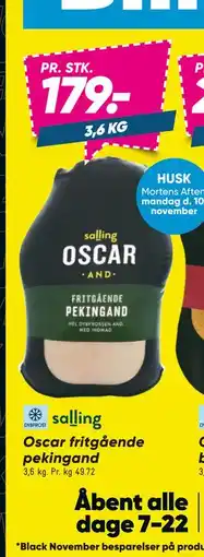 Bilka Oscar fritgående pekingand, DKK 179 tilbud