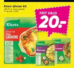 Bilka Knorr dinner kit, DKK 20 tilbud