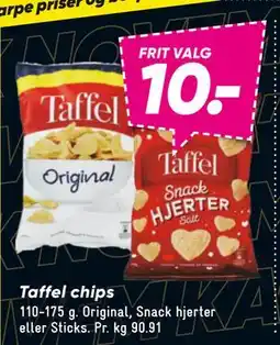 Bilka Taffel chips, DKK 10 tilbud