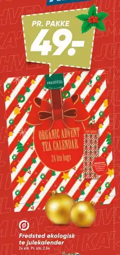 Bilka Fredsted økologisk te julekalender, DKK 49 tilbud