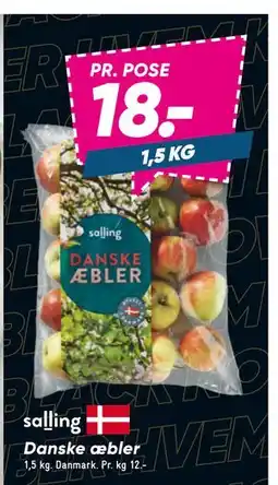 Bilka Danske æbler, DKK 18 tilbud