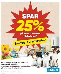 Bilka SPAR 25% på over 300 varer til din hund tilbud