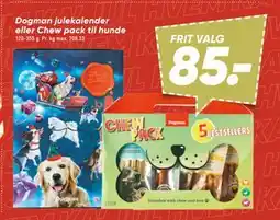 Bilka Dogman julekalender eller Chew pack til hunde, DKK 85 tilbud