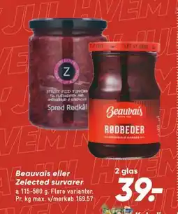 Bilka Beauvais eller Zelected survarer, DKK 39 tilbud