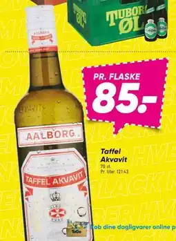 Bilka Taffel Akvavit, DKK 85 tilbud