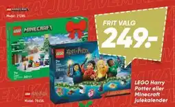 Bilka LEGO Harry Potter eller Minecraft julekalender, DKK 249 tilbud
