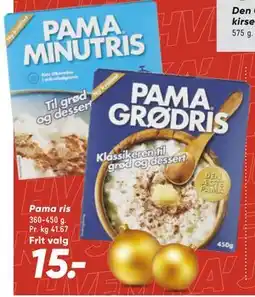 Bilka Pama ris, DKK 15 tilbud