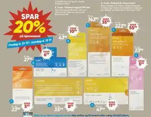 Bilka SPAR 20% på hjemmetest tilbud
