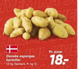 Bilka Danske asparges kartofler, DKK 18 tilbud