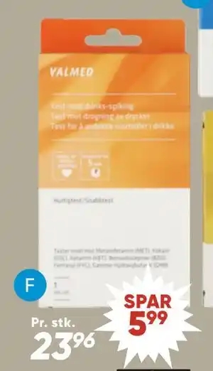 Bilka Valmed druggingtest, DKK 23.96 tilbud