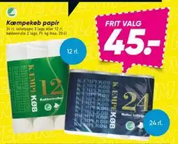 Bilka Kæmpekøb papir, DKK 45 tilbud