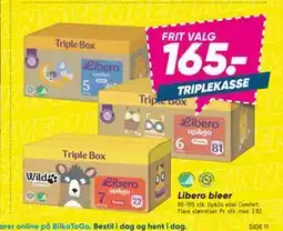 Bilka Libero bleer, DKK 165 tilbud