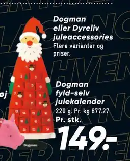 Bilka Dogman fyld-selv julekalender, DKK 149 tilbud
