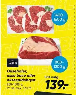 Bilka Oksehaler, osso buco eller okse spidsbryst, DKK 139 tilbud