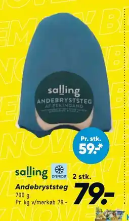 Bilka Andebryststeg, DKK 79 tilbud