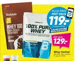 Bilka Whey marked, DKK 129, App-pris tilbud