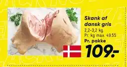 Bilka Skank af dansk gris, DKK 109 tilbud