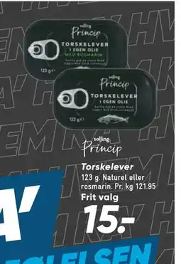 Bilka Torskelever, DKK 15 tilbud