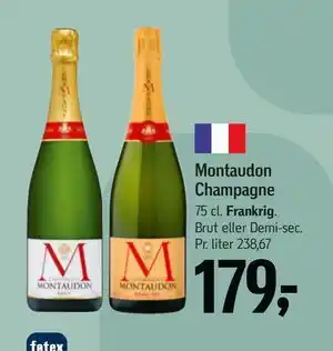 Montaudon Champagne, DKK 179