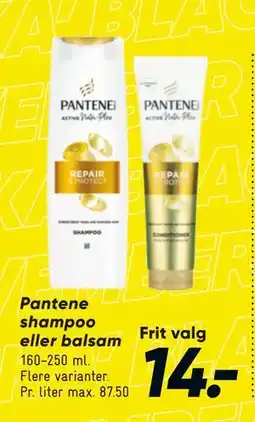 Bilka Pantene shampoo eller balsam, DKK 14 tilbud