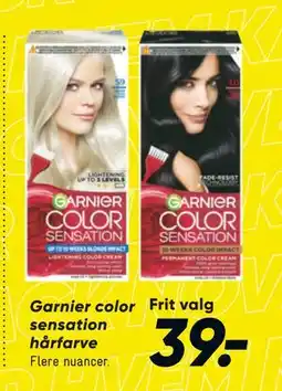 Bilka Garnier color sensation hårfarve, DKK 39 tilbud