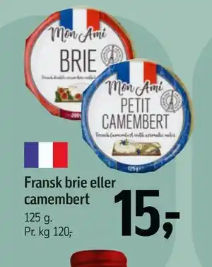Føtex Fransk brie eller camembert, DKK 15 tilbud