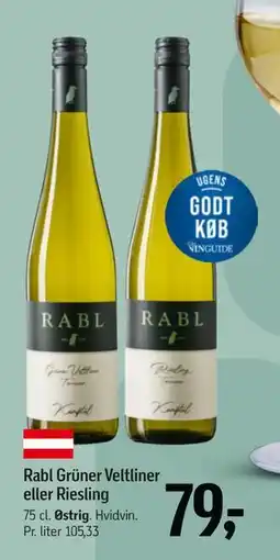 Føtex Rabl Grüner Veltliner eller Riesling, DKK 79 tilbud