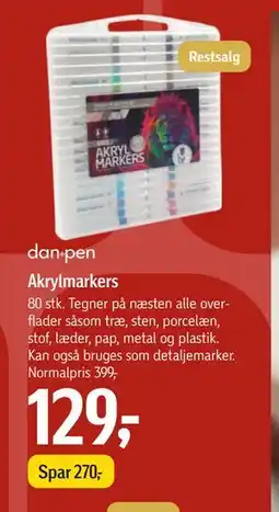 Føtex Akrylmarkers, DKK 129 tilbud