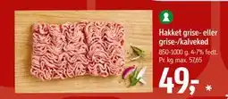 Føtex Hakket grise- eller grise-/kalvekød, DKK 49 tilbud