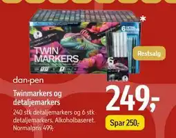 Føtex Twinmarkers og detaljemarkers, DKK 249 tilbud