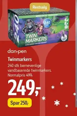 Føtex Twinmarkers, DKK 249 tilbud
