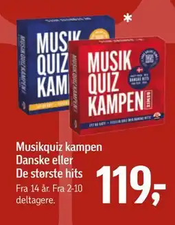 Føtex Musikquiz kampen Danske eller De største hits, DKK 119 tilbud