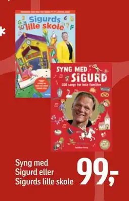 Føtex Syng med Sigurd eller Sigurds lille skole, DKK 99 tilbud