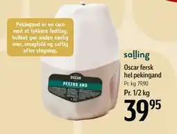 Føtex Oscar fersk hel pekingand, DKK 39.95 tilbud