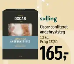 Føtex Oscar confiteret andebryststeg, DKK 165 tilbud
