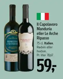 Føtex Il Capolavoro Manduria eller Le Arche Ripasso, DKK 59 tilbud