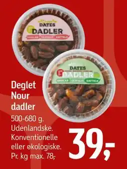 Føtex Deglet Nour dadler, DKK 39 tilbud