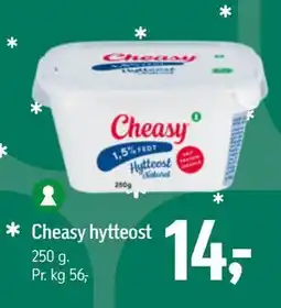 Føtex Cheasy hytteost, DKK 14 tilbud