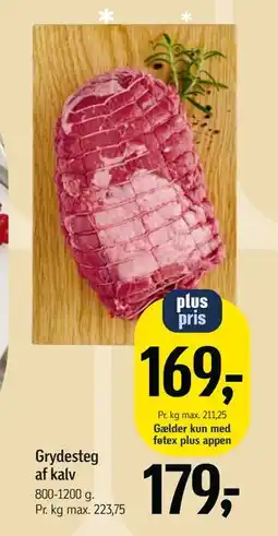 Føtex Grydesteg af kalv, DKK 179, App-pris tilbud