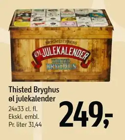Føtex Thisted Bryghus øl julekalender, DKK 249 tilbud