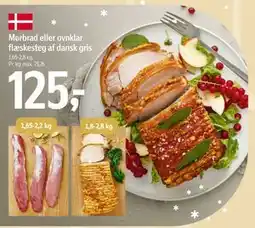 Føtex Mørbrad eller ovnklar flæskesteg af dansk gris, DKK 125 tilbud