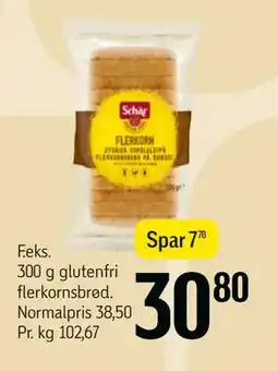 Føtex 300 g glutenfri flerkornsbrød, DKK 30.8 tilbud