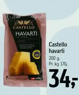 Føtex Castello havarti, DKK 34 tilbud
