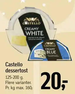 Føtex Castello dessertost, DKK 20 tilbud