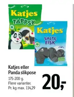 Føtex Katjes eller Panda slikpose, DKK 20 tilbud