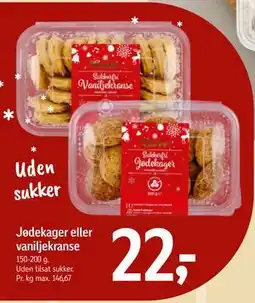 Føtex Jødekager eller vaniljekranse, DKK 22 tilbud