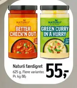 Føtex Naturli færdigret, DKK 55 tilbud