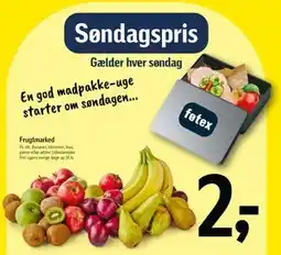 Føtex Frugtmarked, DKK 2 tilbud