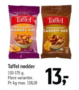 Føtex Taffel nødder, DKK 13 tilbud